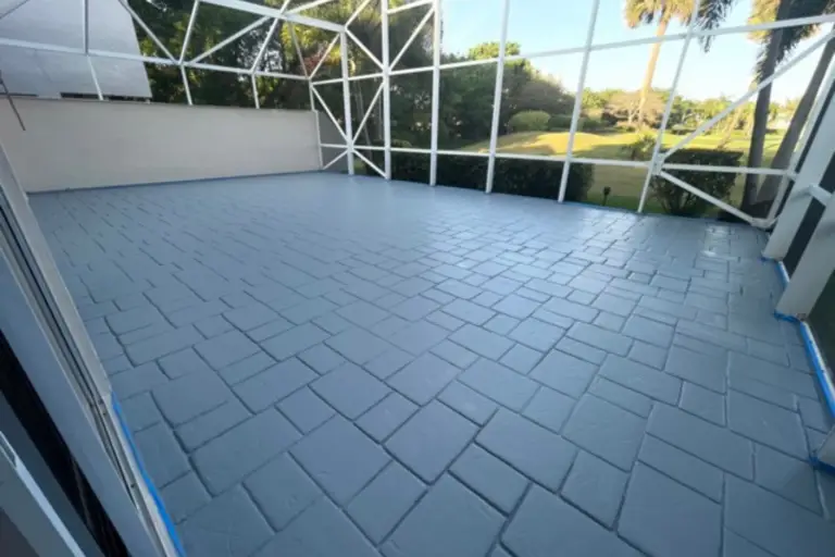 Exterior Paint Preparation Patio